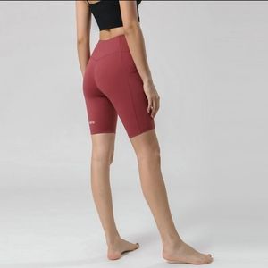 NWOT! Red Alo Yoga Biker Shorts